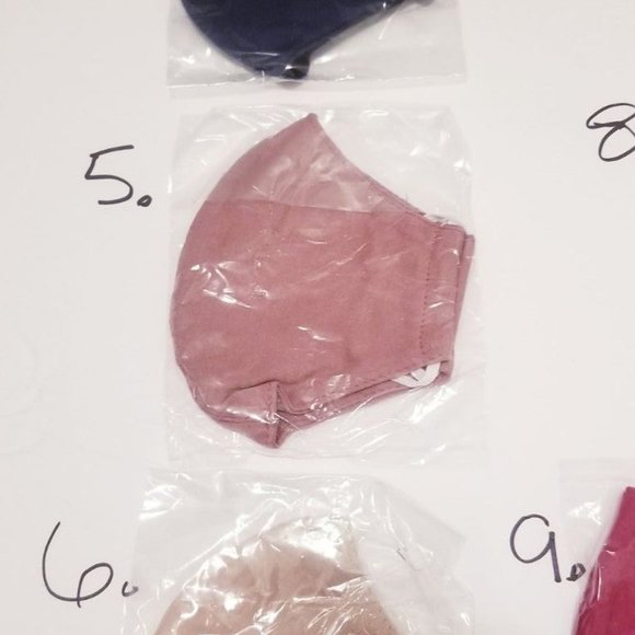 10x family pack Handmade face mask solid colours - Picture 4 of 10